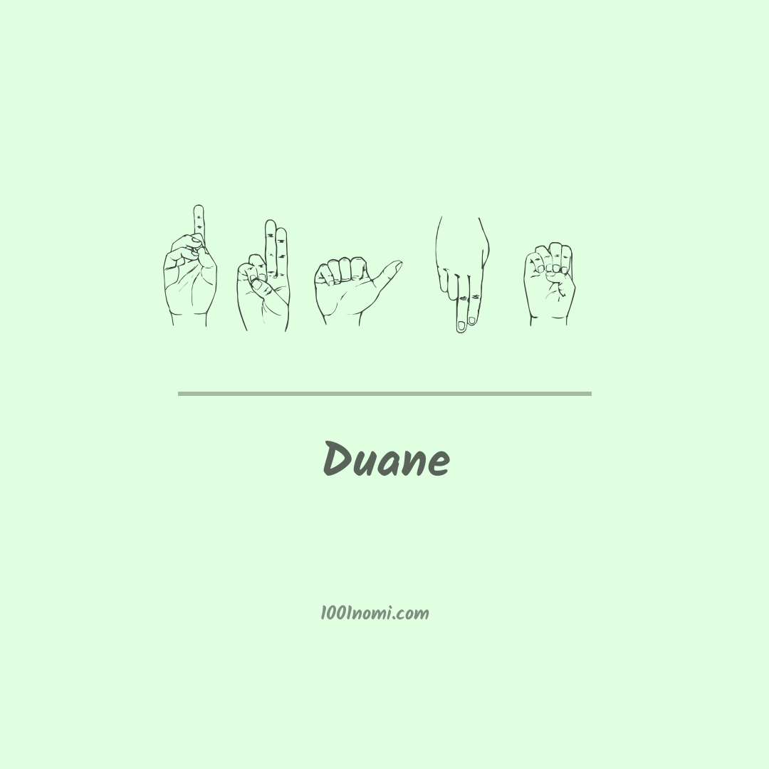 Duane nella lingua dei segni