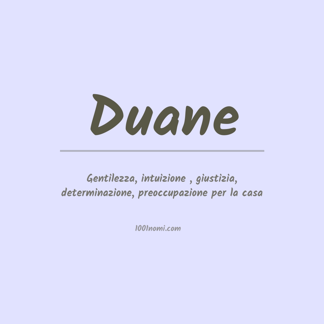 Significato del nome Duane