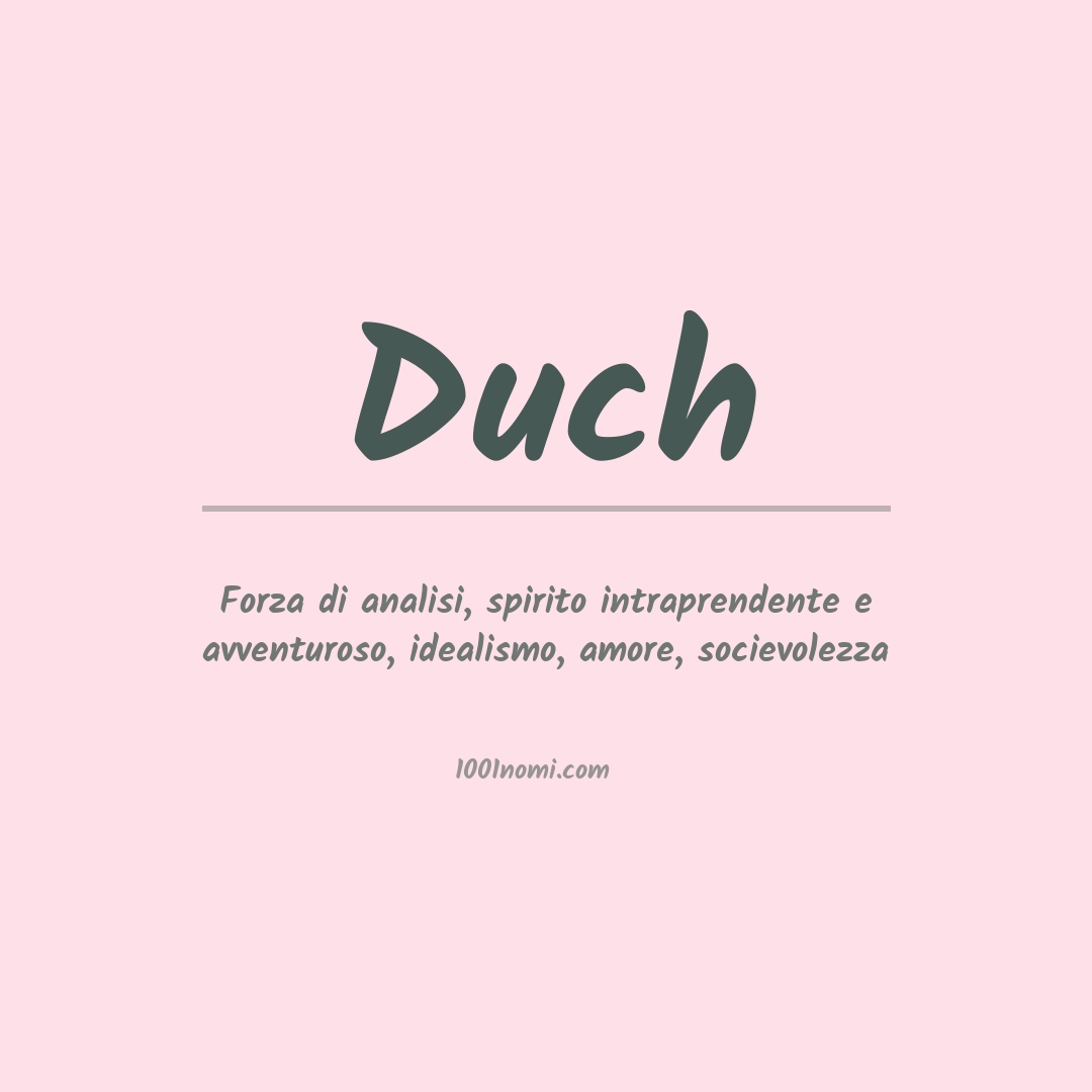 Significato del nome Duch