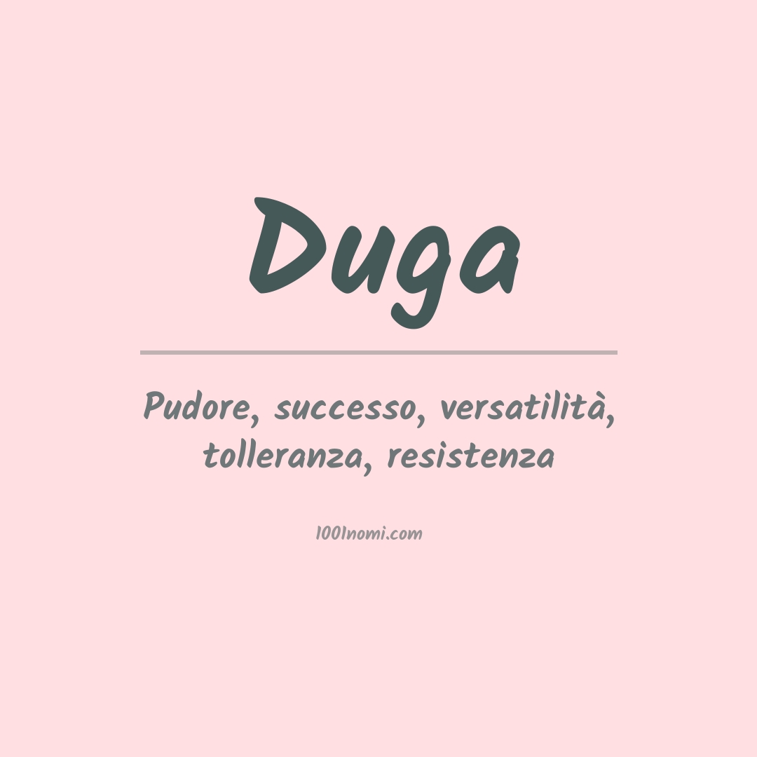 Significato del nome Duga