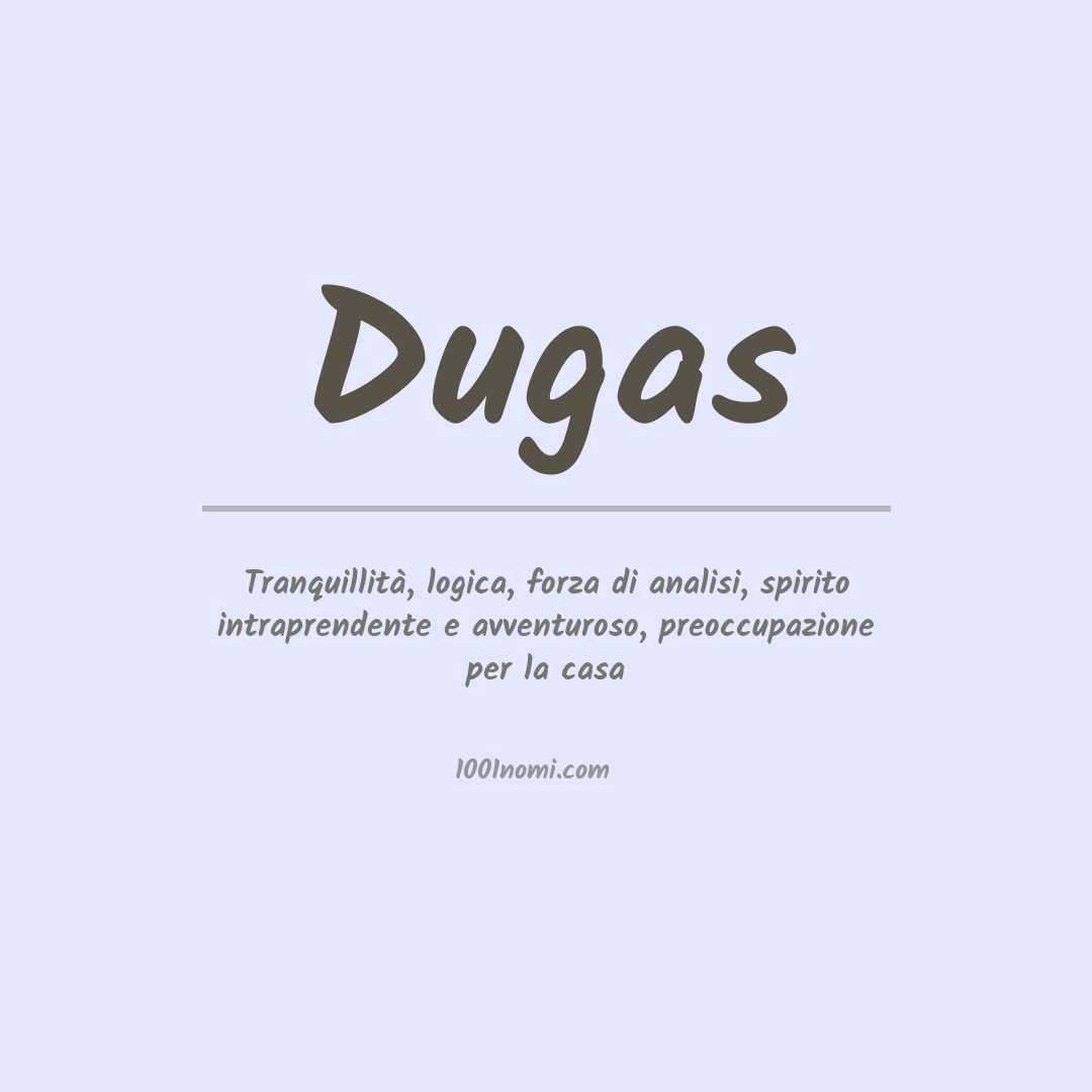 Significato del nome Dugas