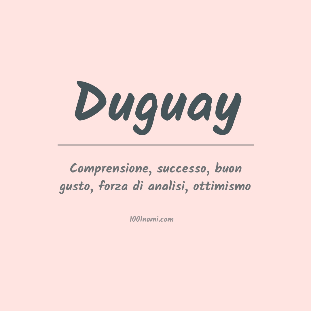 Significato del nome Duguay