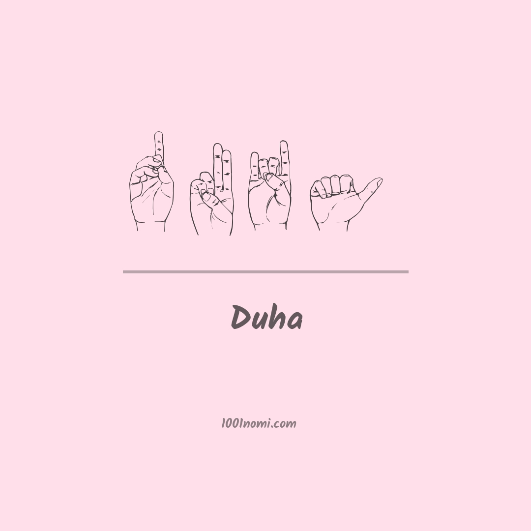 Duha nella lingua dei segni