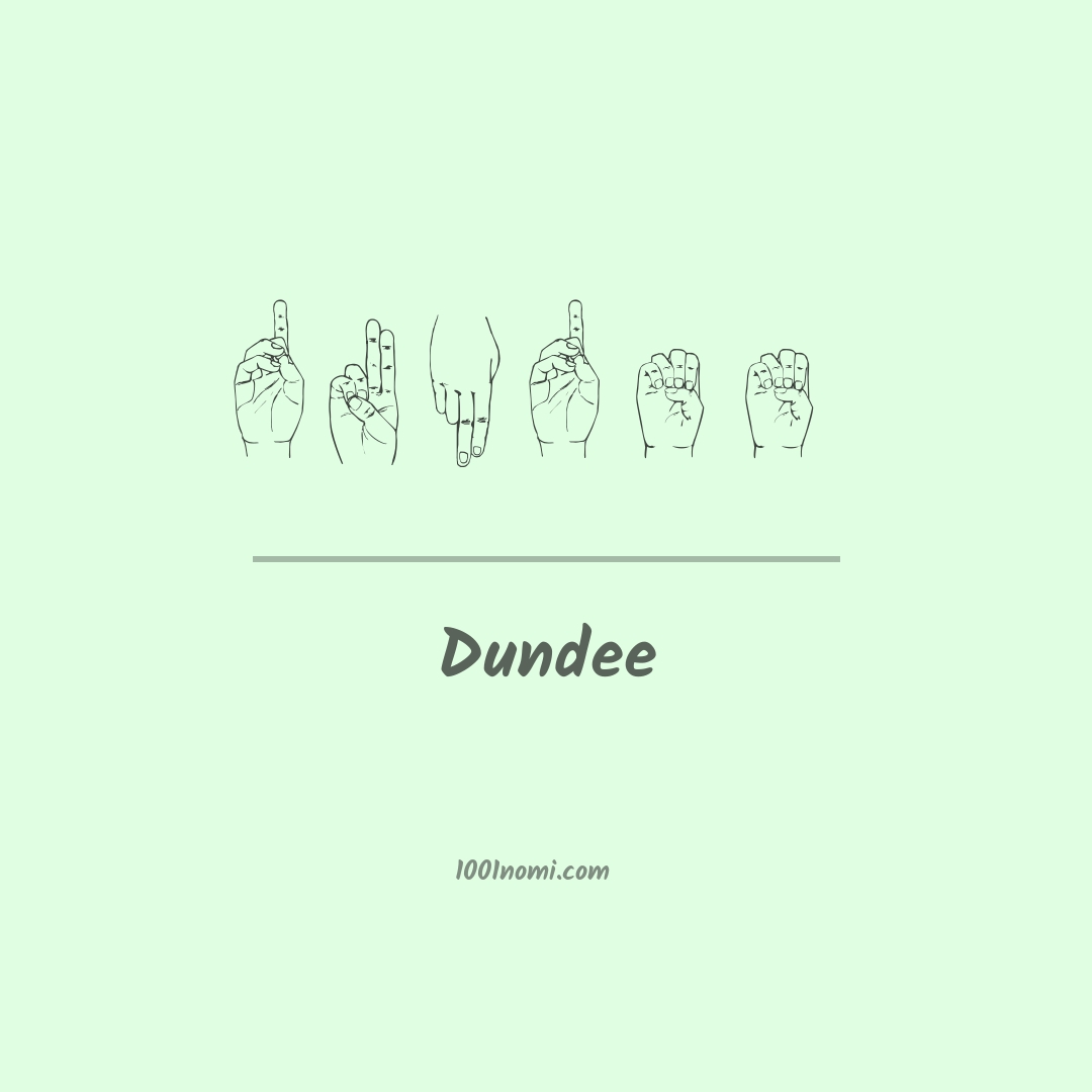 Dundee nella lingua dei segni