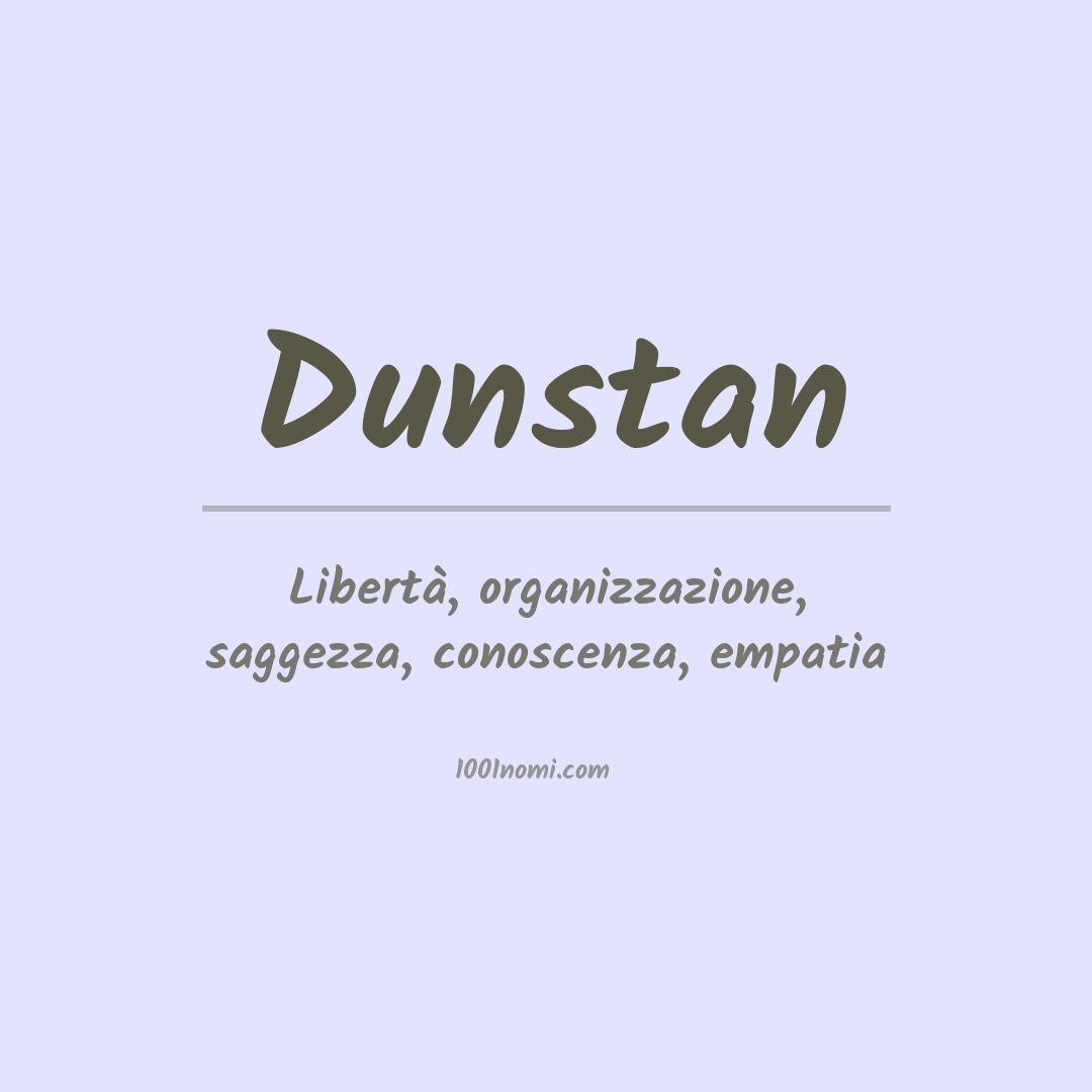 Significato del nome Dunstan