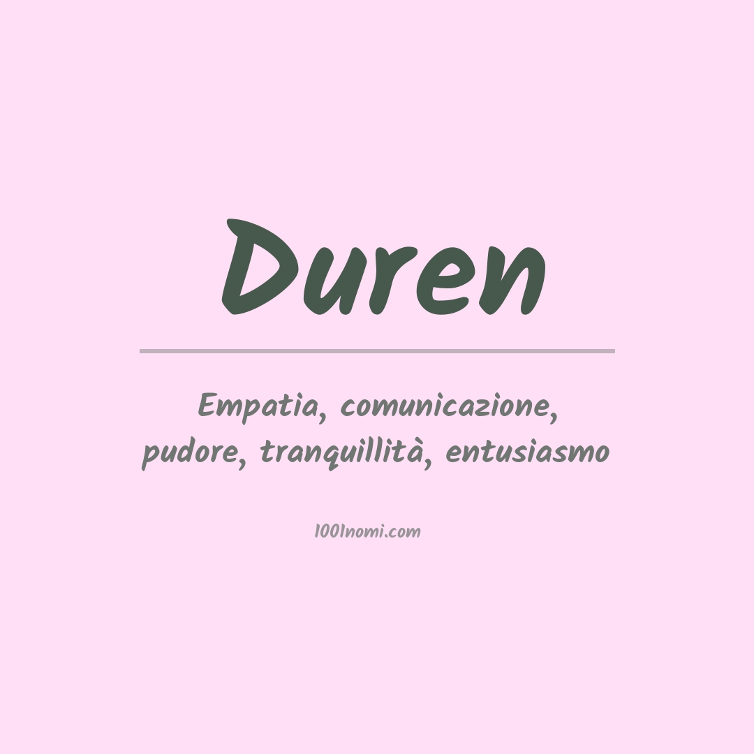 Significato del nome Duren