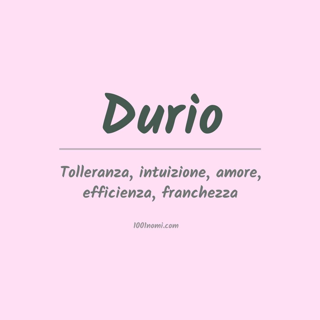 Significato del nome Durio