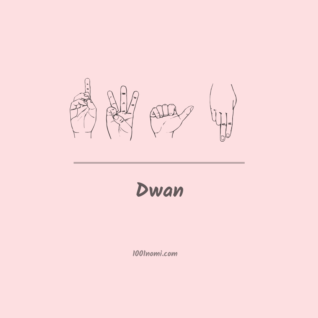 Dwan nella lingua dei segni Dwan nella lingua dei segni
