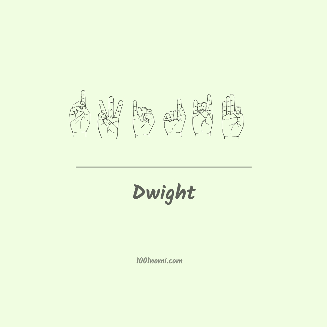 Dwight nella lingua dei segni