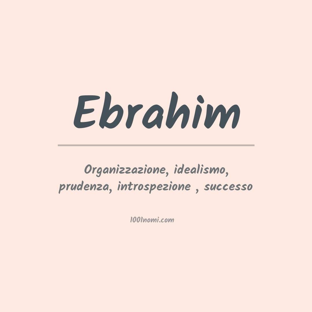 Significato del nome Ebrahim