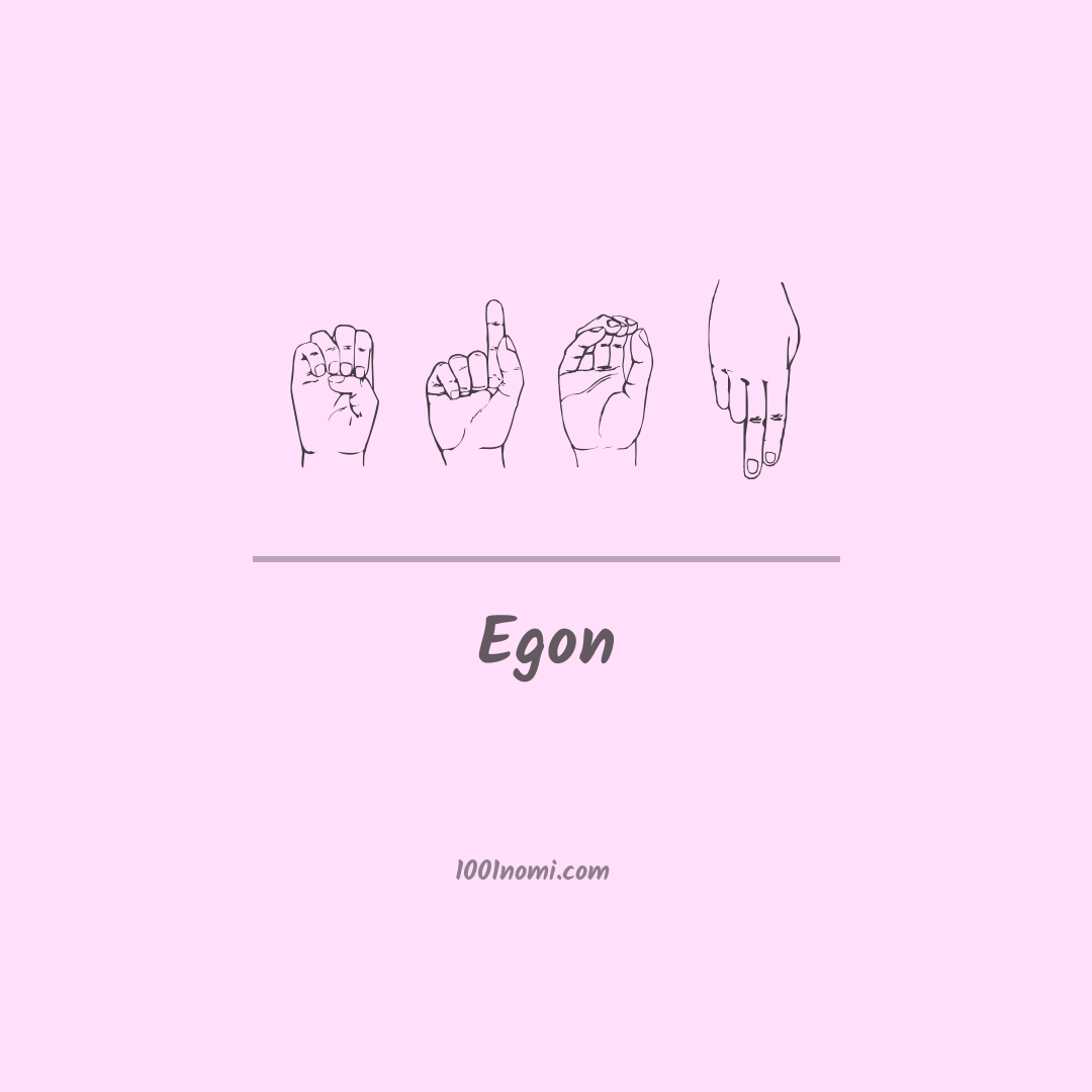 Egon nella lingua dei segni