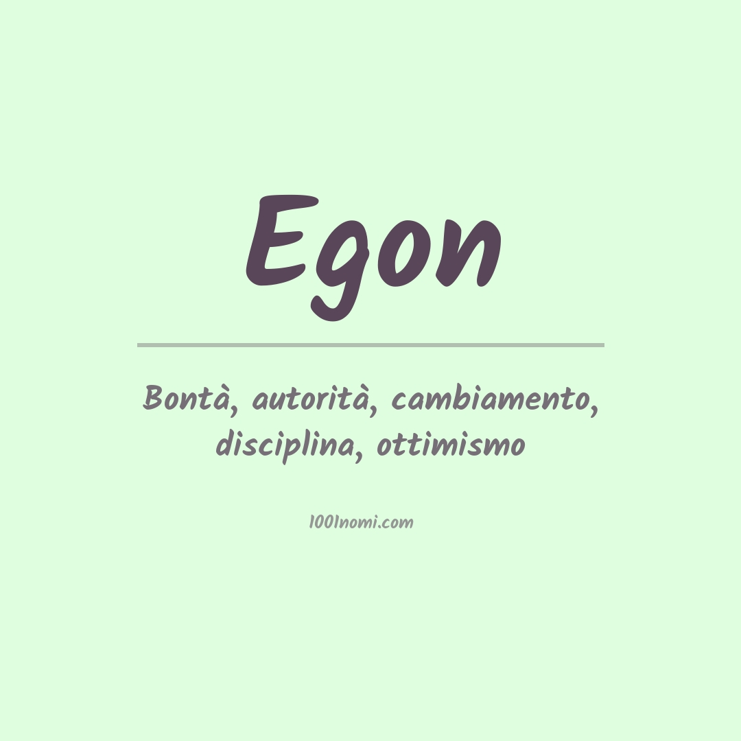 Significato del nome Egon