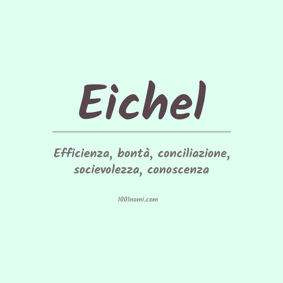 Significato del nome Eichel