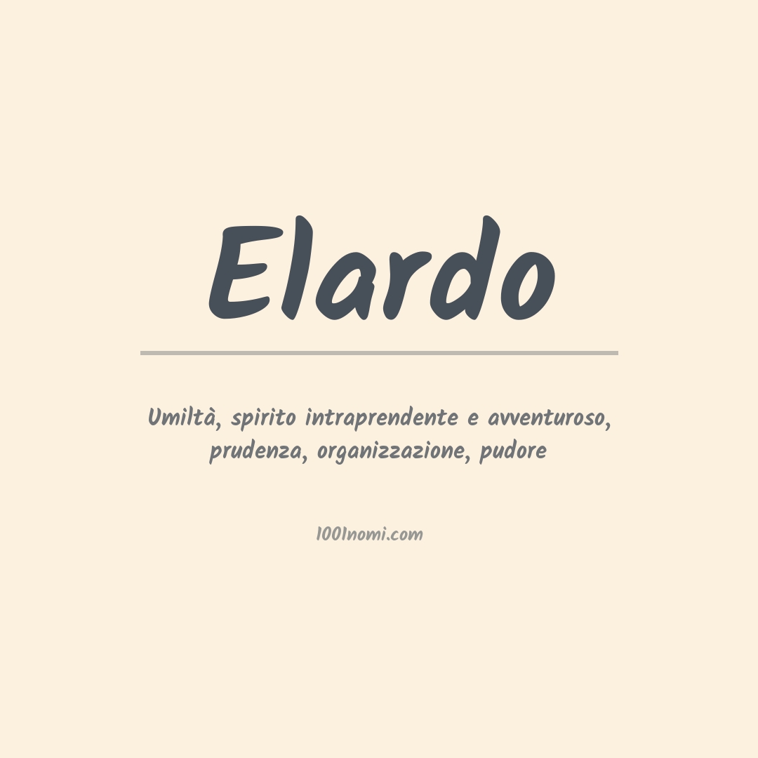 Significato del nome Elardo