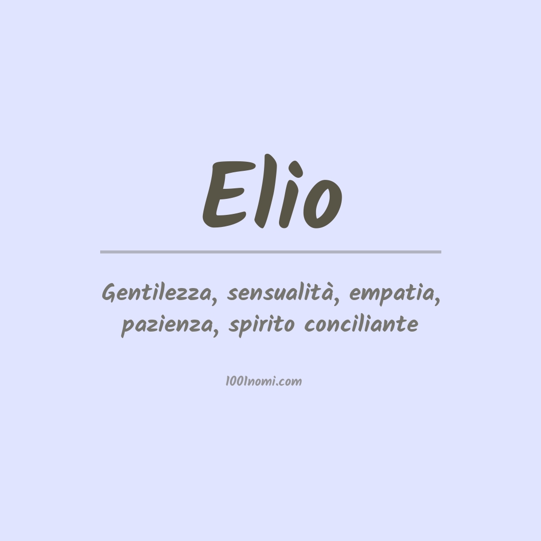 Significato del nome Elio