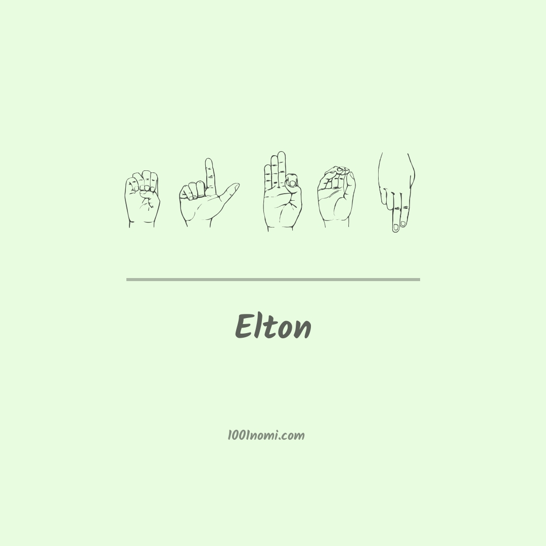 Elton nella lingua dei segni