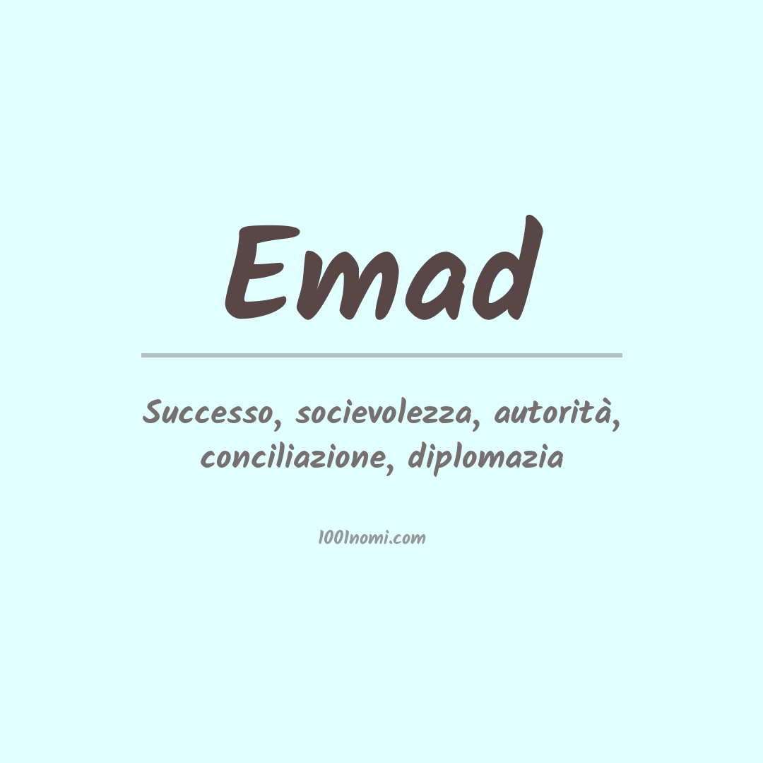 Significato del nome Emad