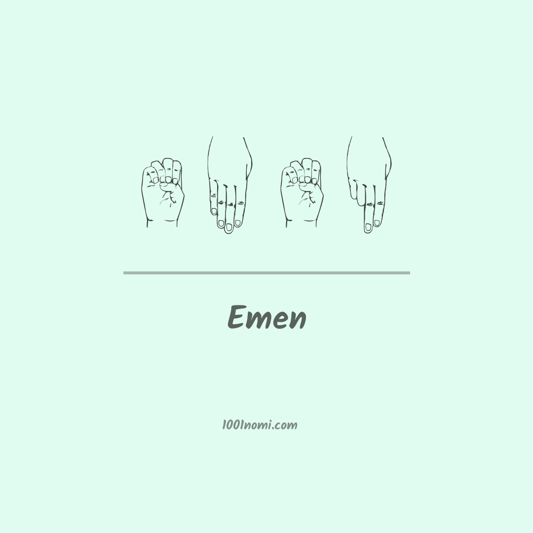 Emen nella lingua dei segni