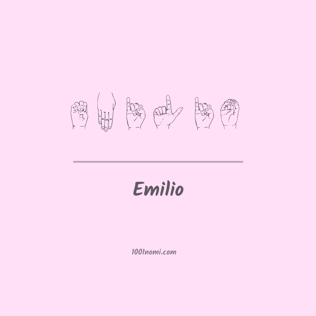 Emilio nella lingua dei segni
