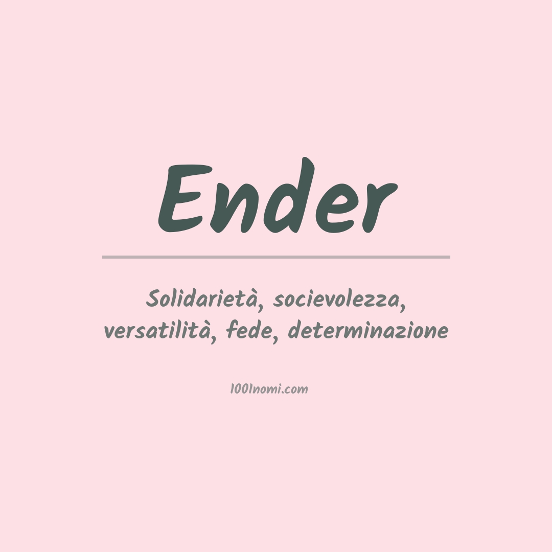 Significato del nome Ender