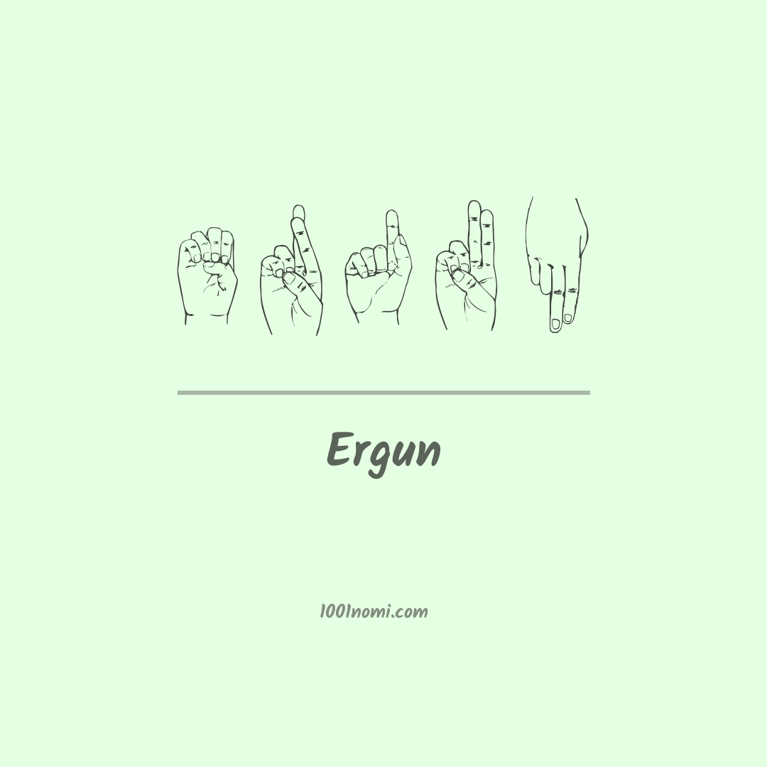 Ergun nella lingua dei segni Ergun nella lingua dei segni