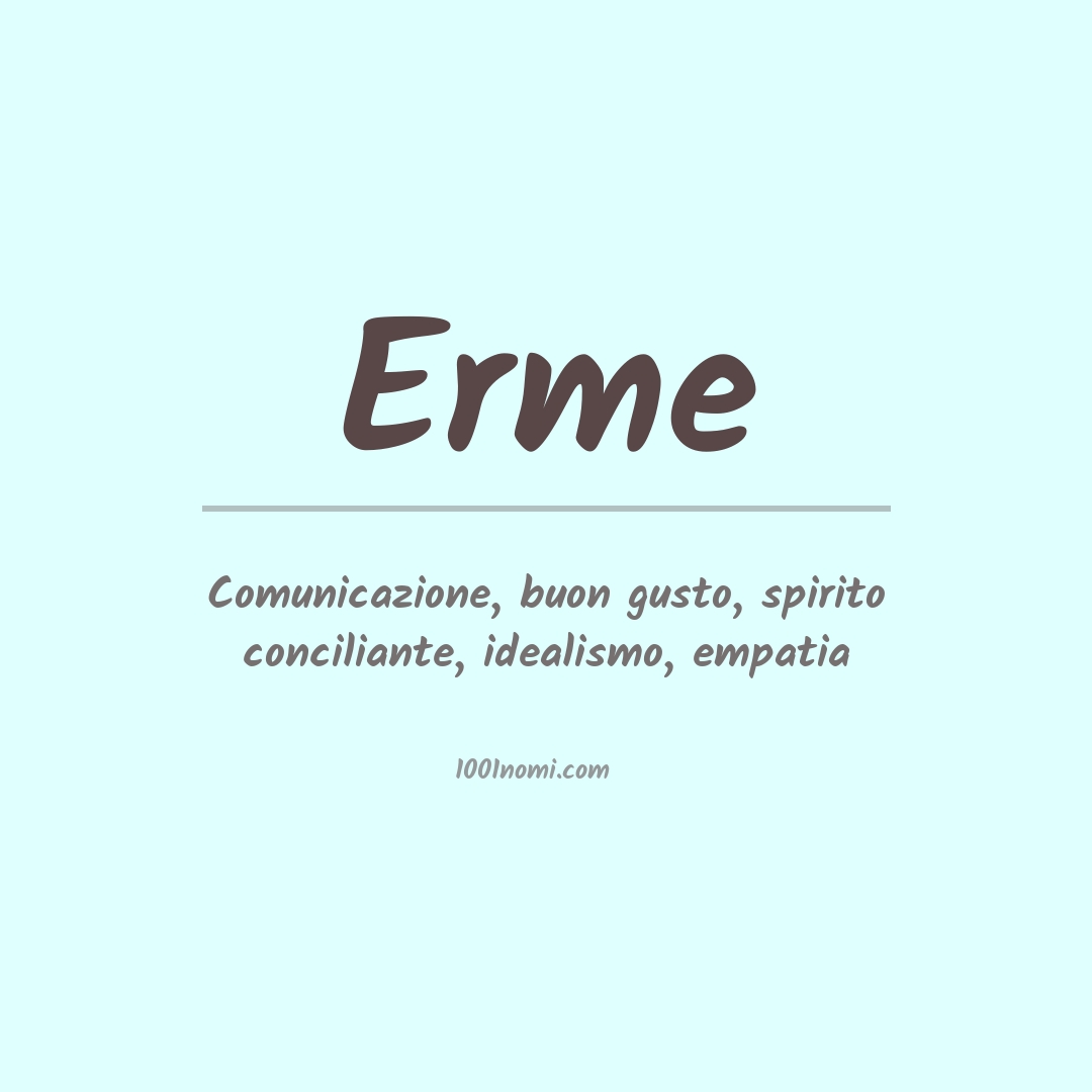 Significato del nome Erme