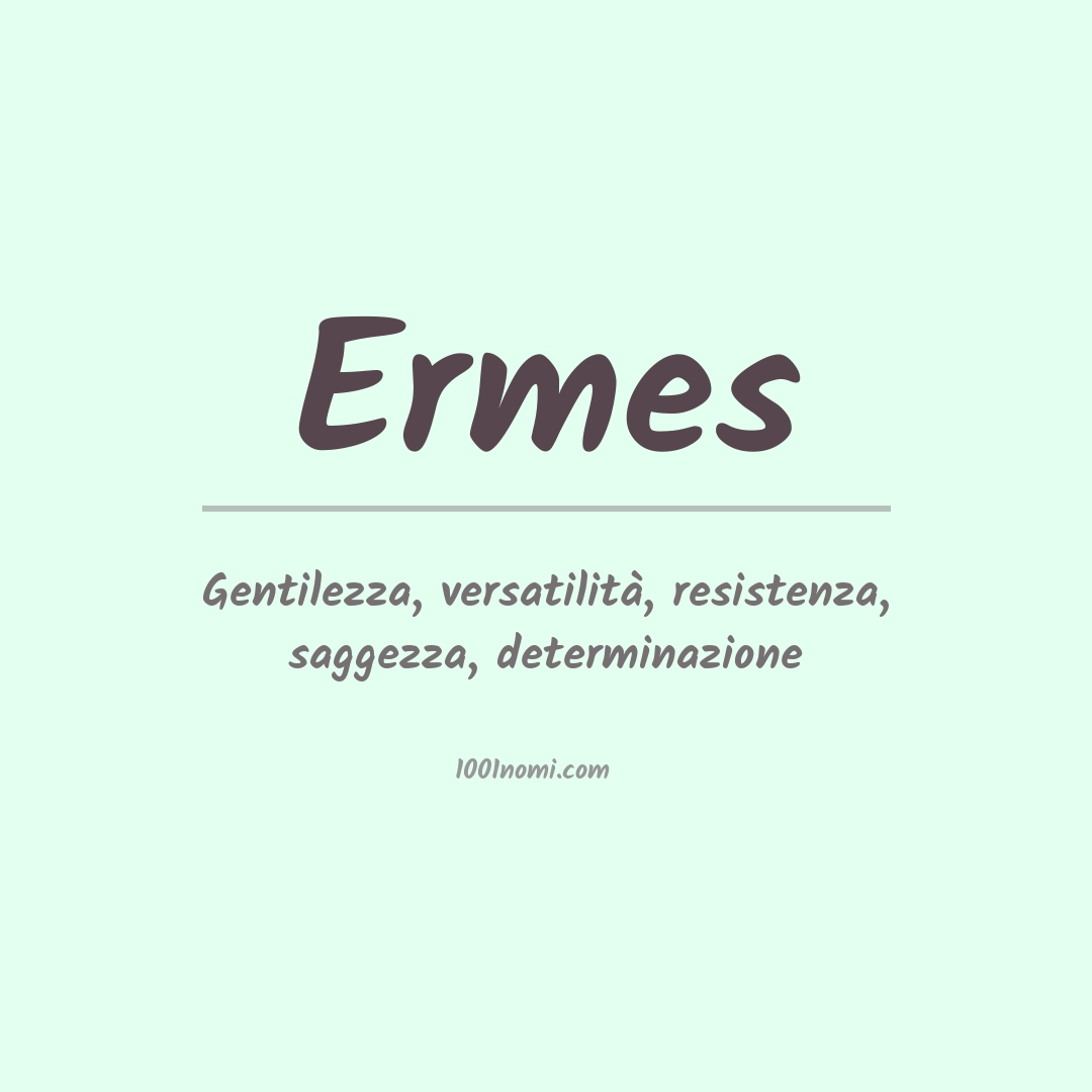 Significato del nome Ermes