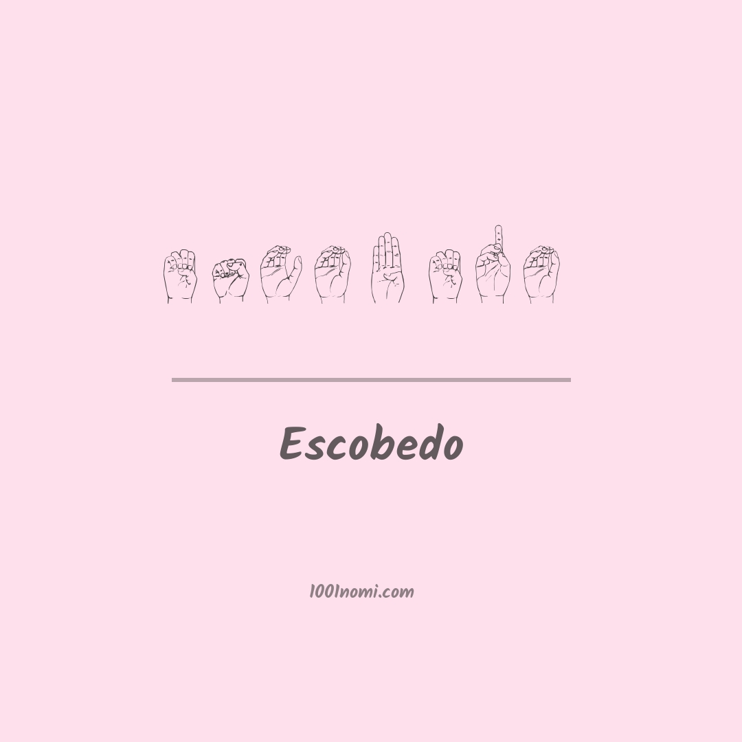 Escobedo nella lingua dei segni