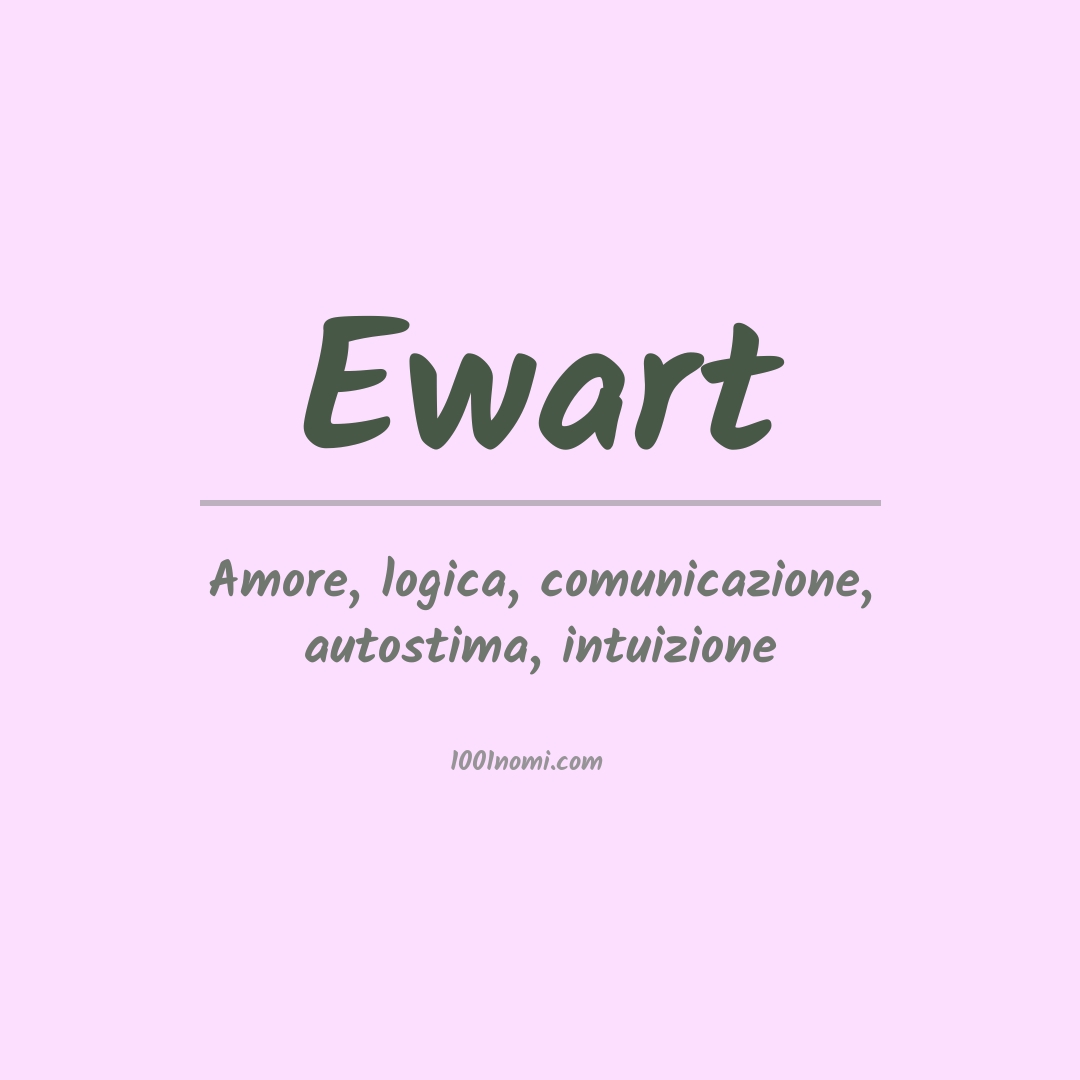 Significato del nome Ewart