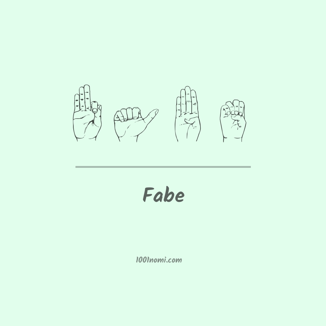 Fabe nella lingua dei segni