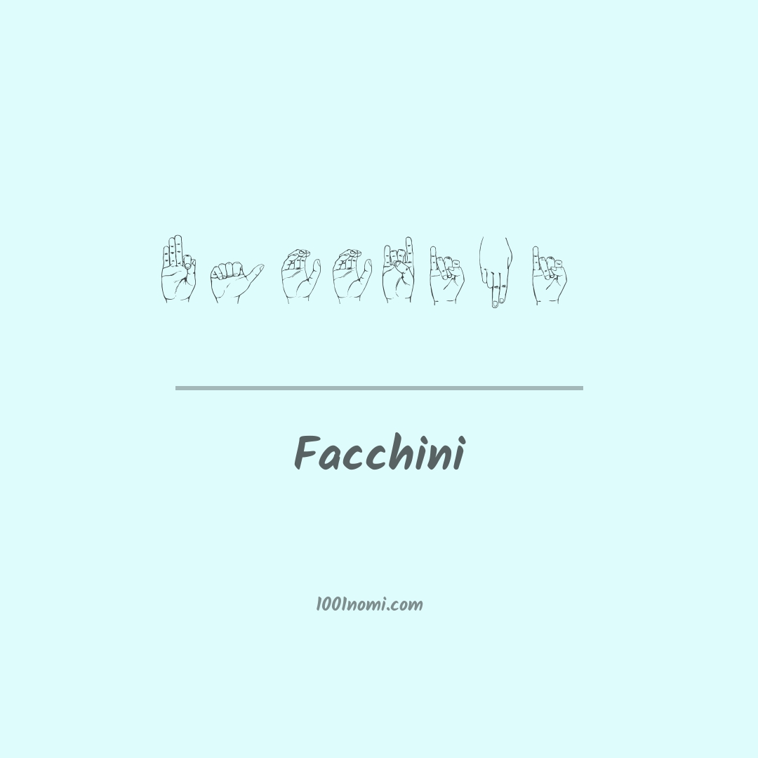 Facchini nella lingua dei segni