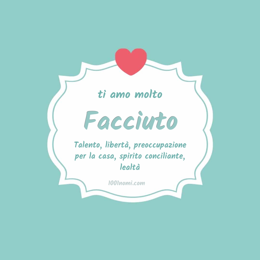 ti amo molto Facciuto Ti amo molto Facciuto