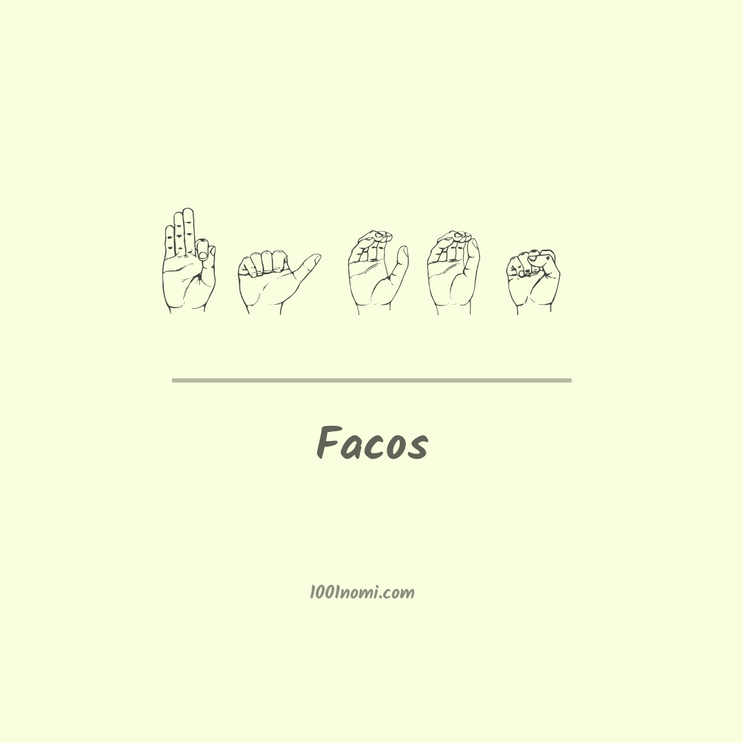 Facos nella lingua dei segni