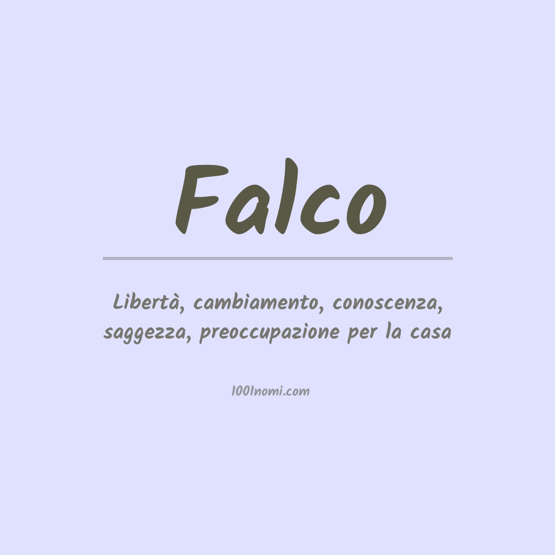 Significato del nome Falco