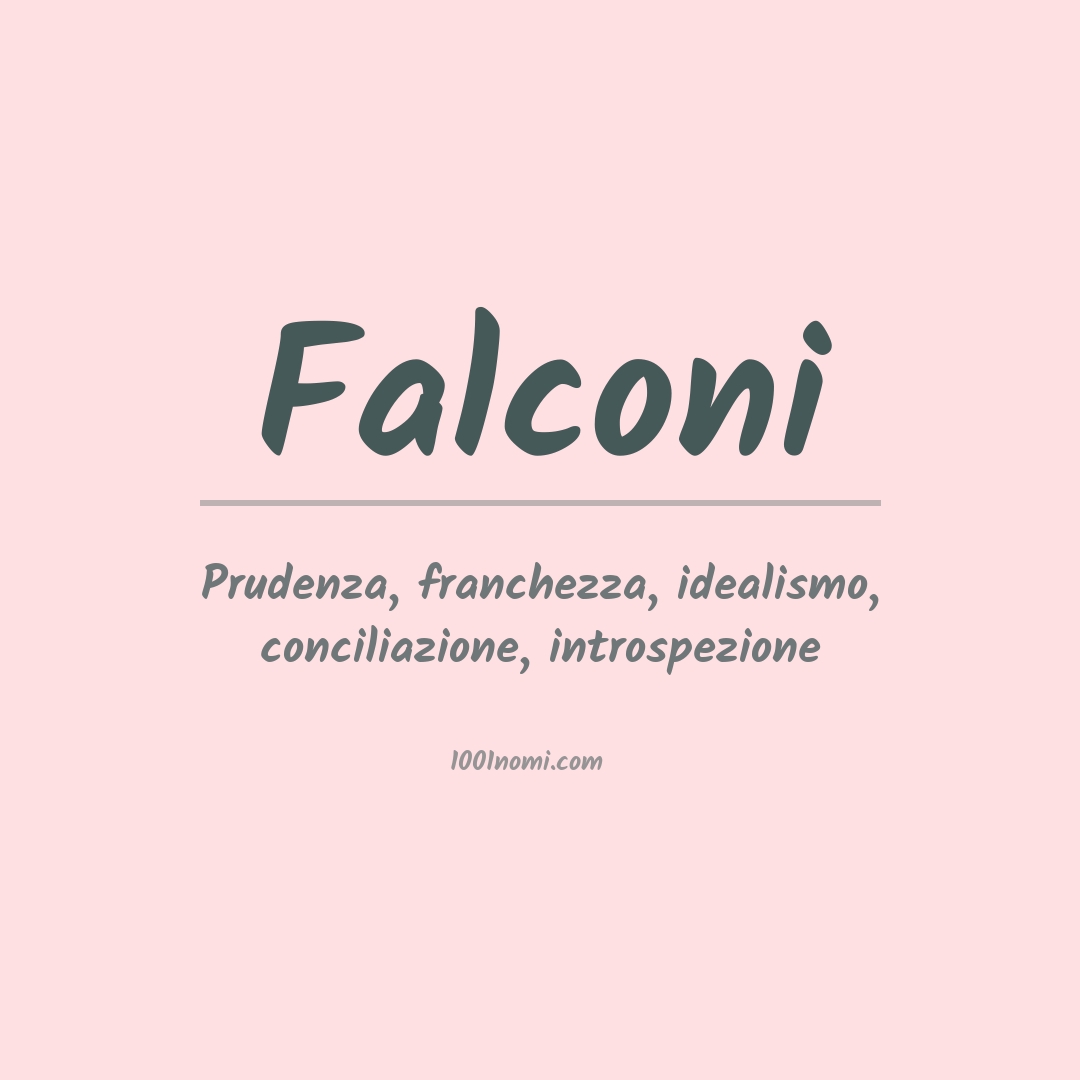 Significato del nome Falconi