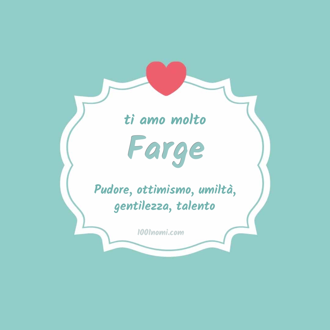 Ti amo molto Farge