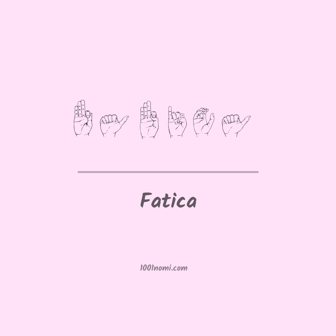 Fatica nella lingua dei segni Fatica nella lingua dei segni