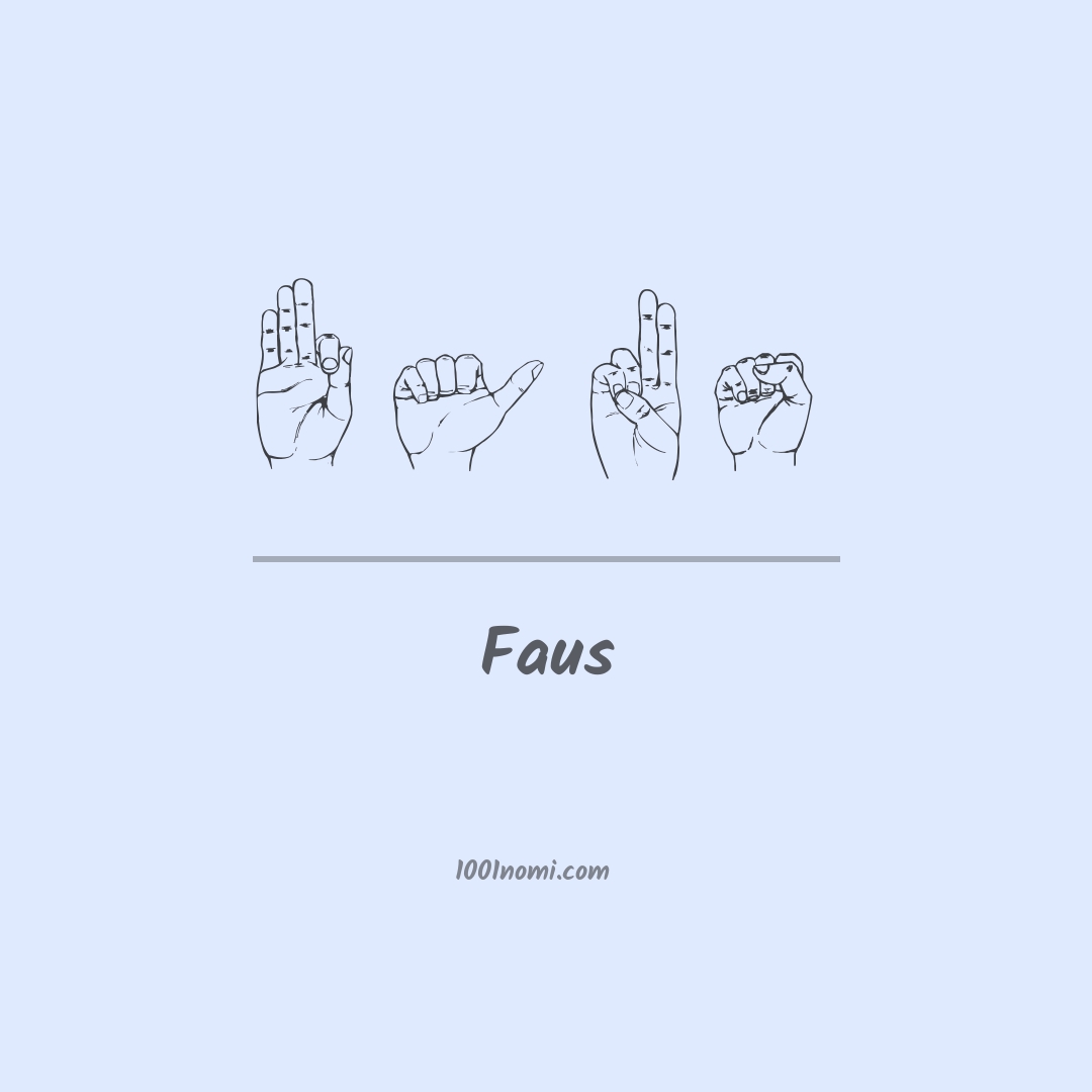 Faus nella lingua dei segni