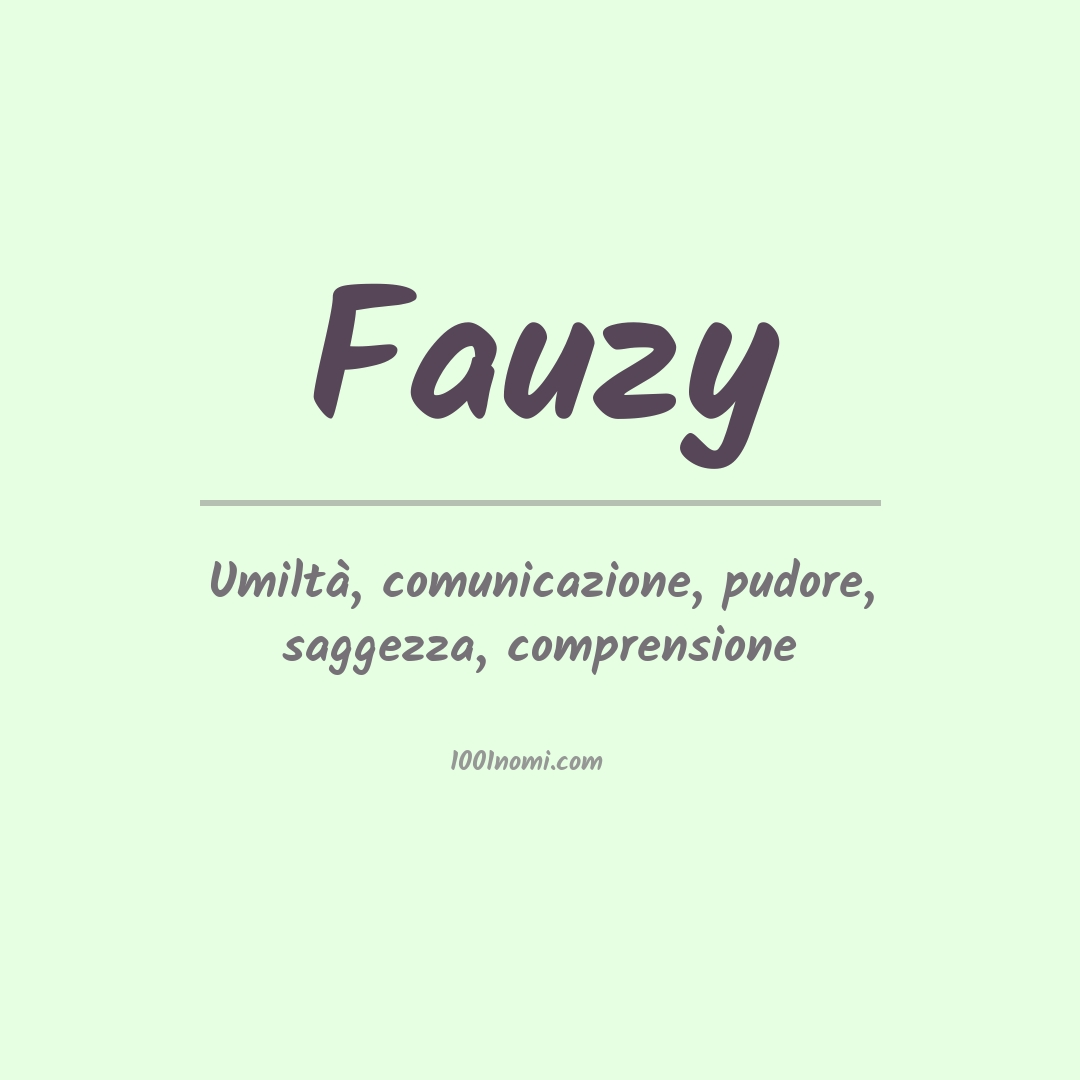 Significato del nome Fauzy