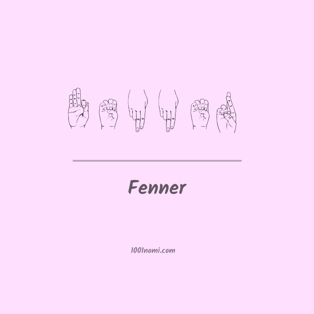 Fenner nella lingua dei segni