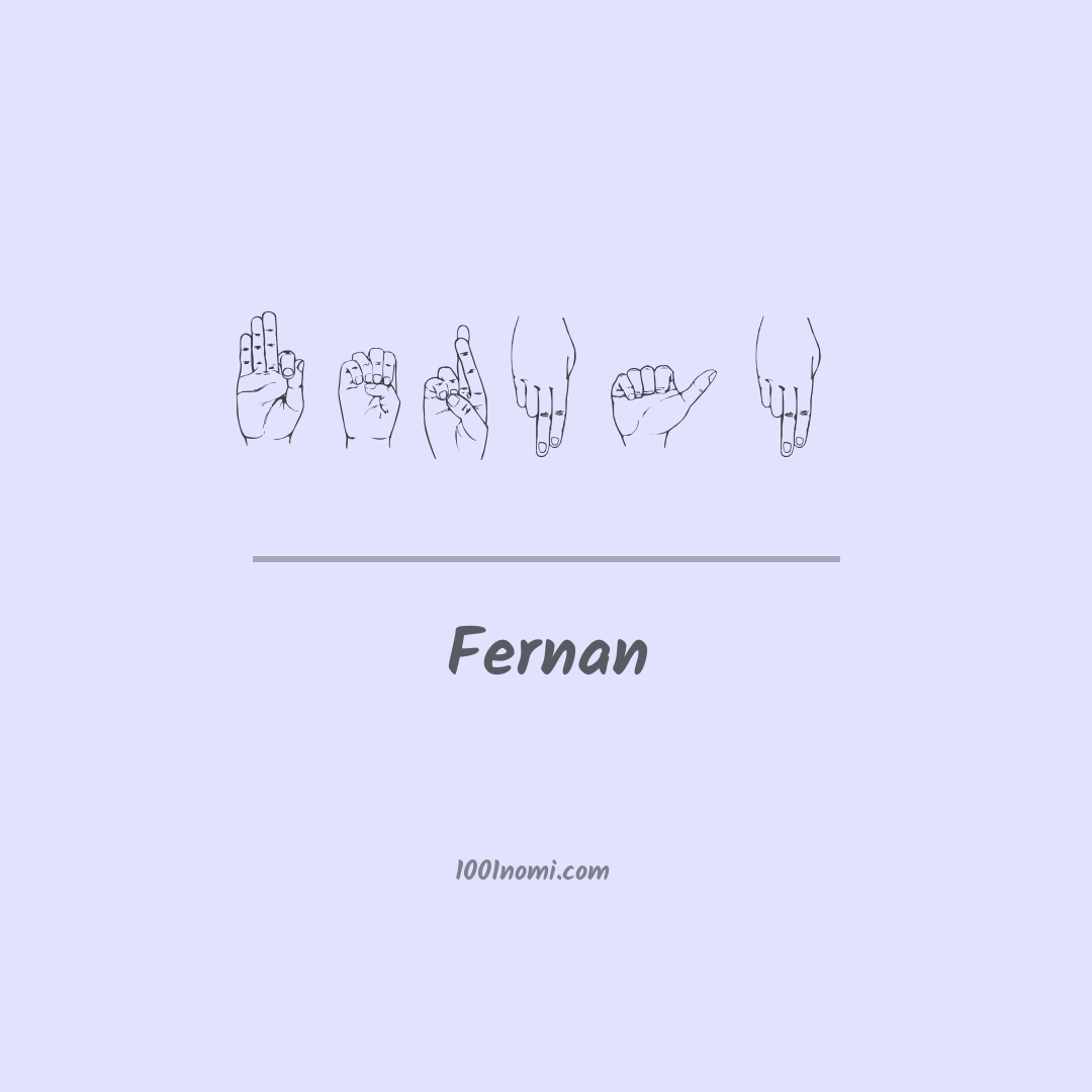 Fernan nella lingua dei segni