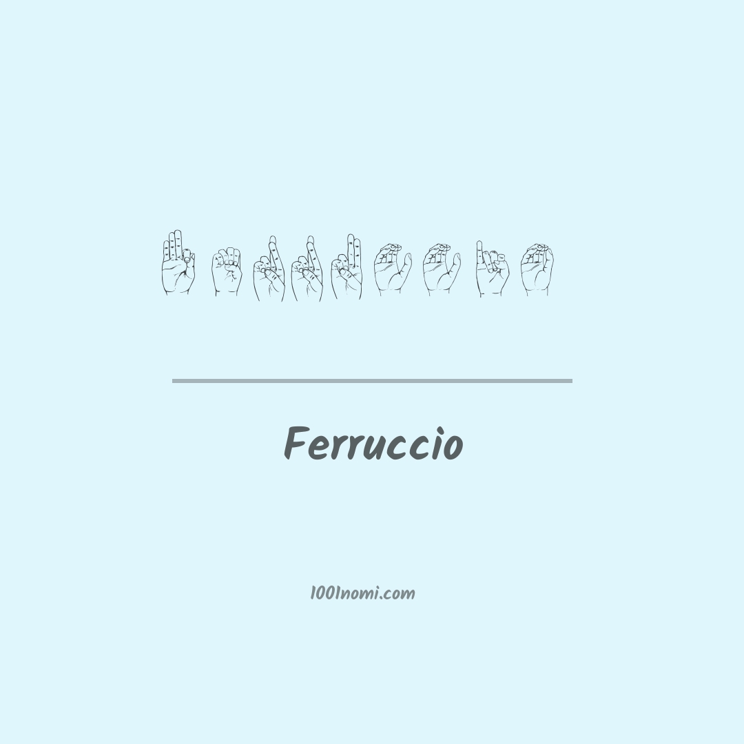 Ferruccio nella lingua dei segni