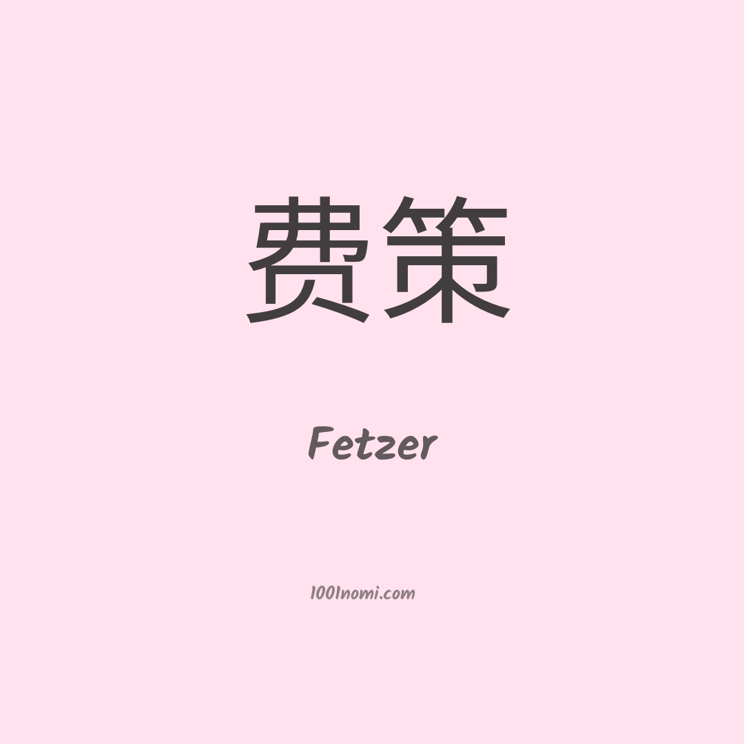 Fetzer in cinese