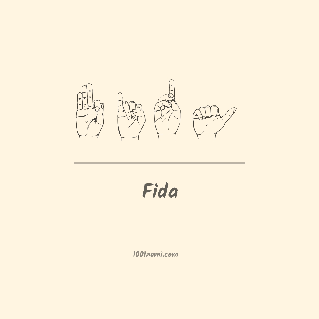 Fida nella lingua dei segni Fida nella lingua dei segni