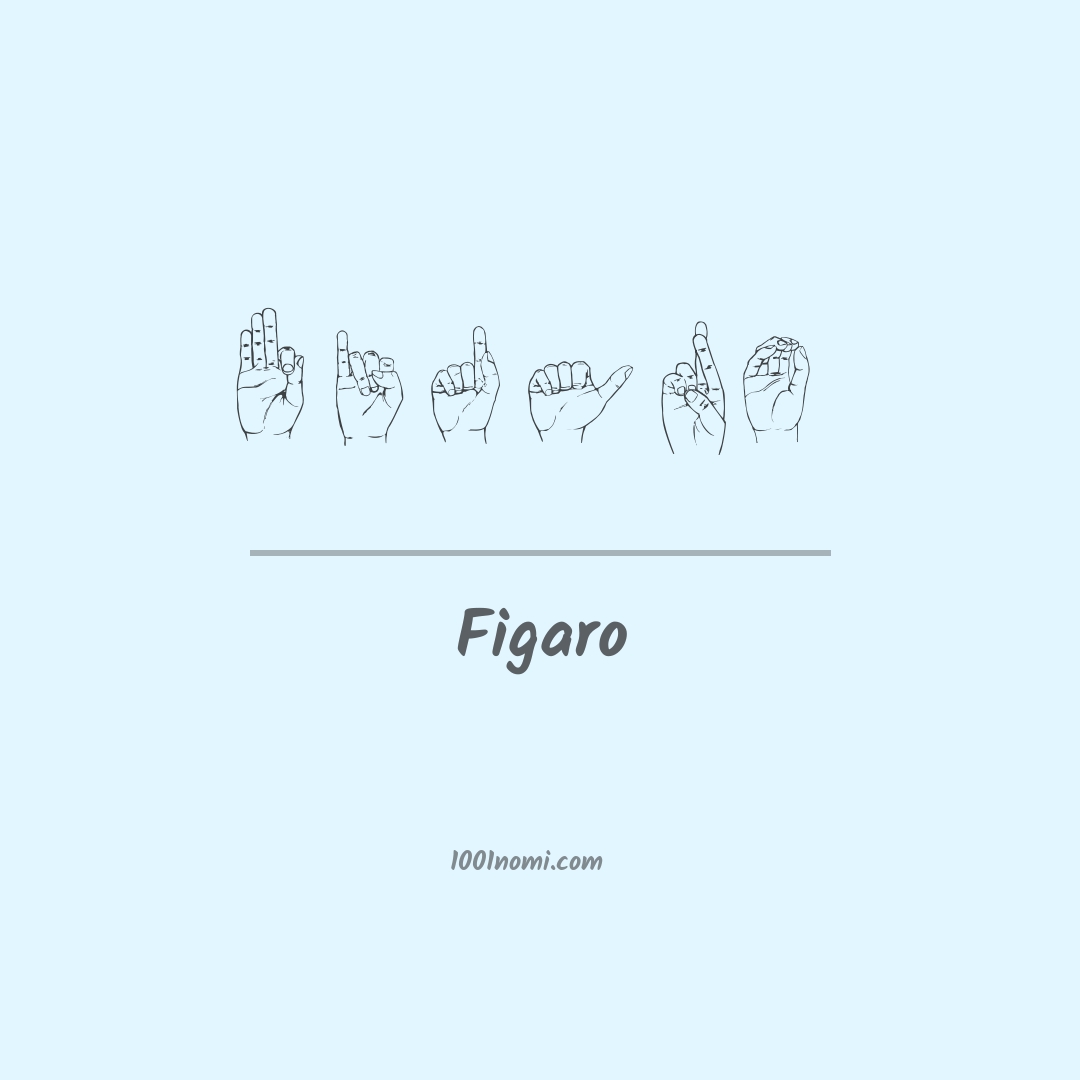 Figaro nella lingua dei segni