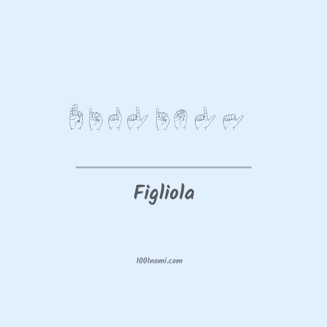 Figliola nella lingua dei segni Figliola nella lingua dei segni