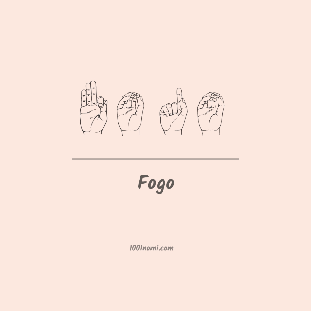 Fogo nella lingua dei segni