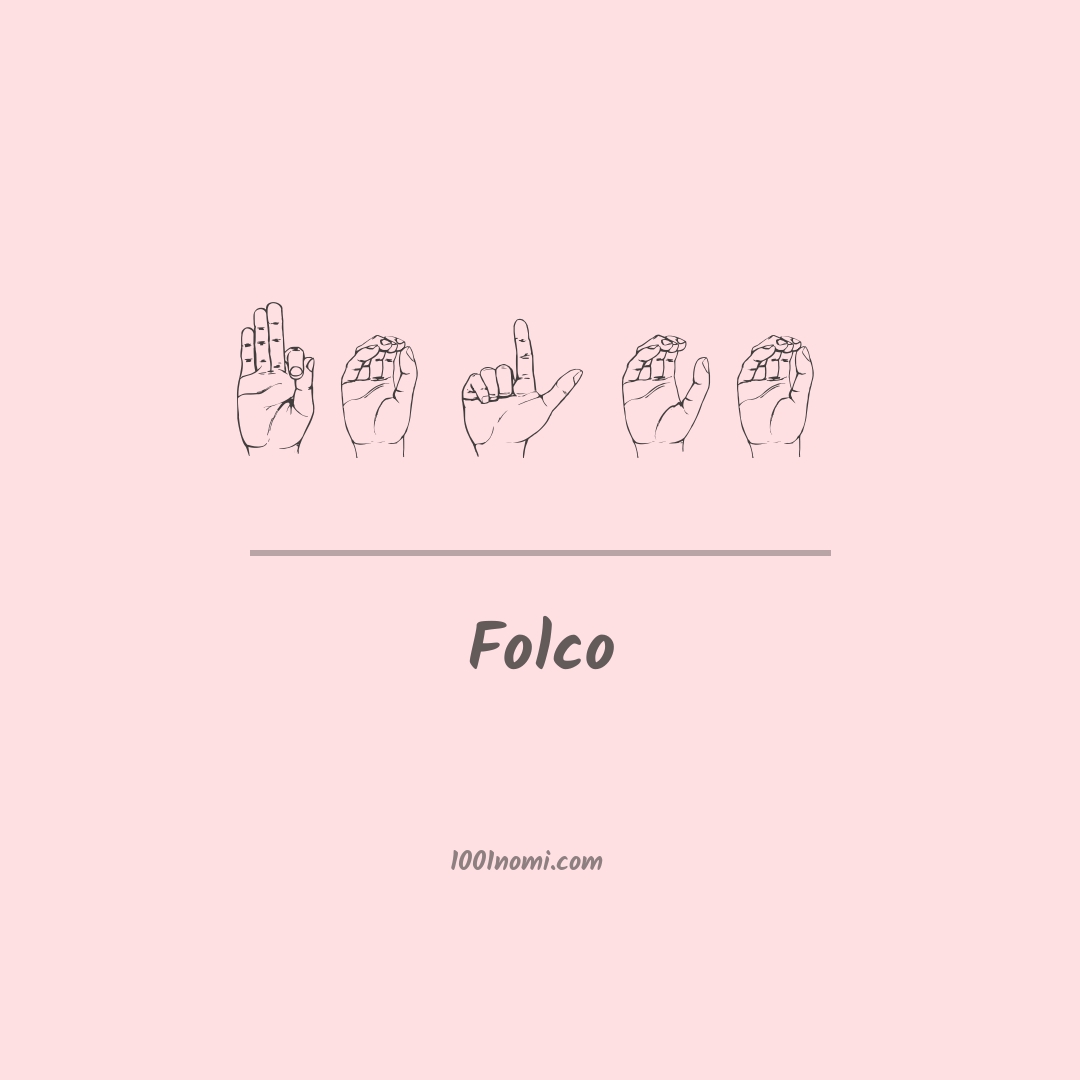 Folco nella lingua dei segni