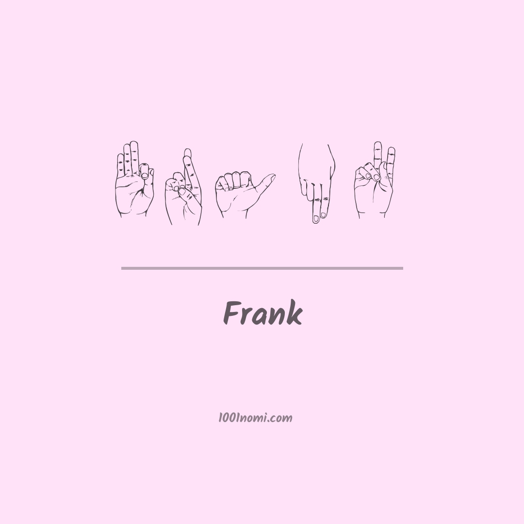 Frank nella lingua dei segni