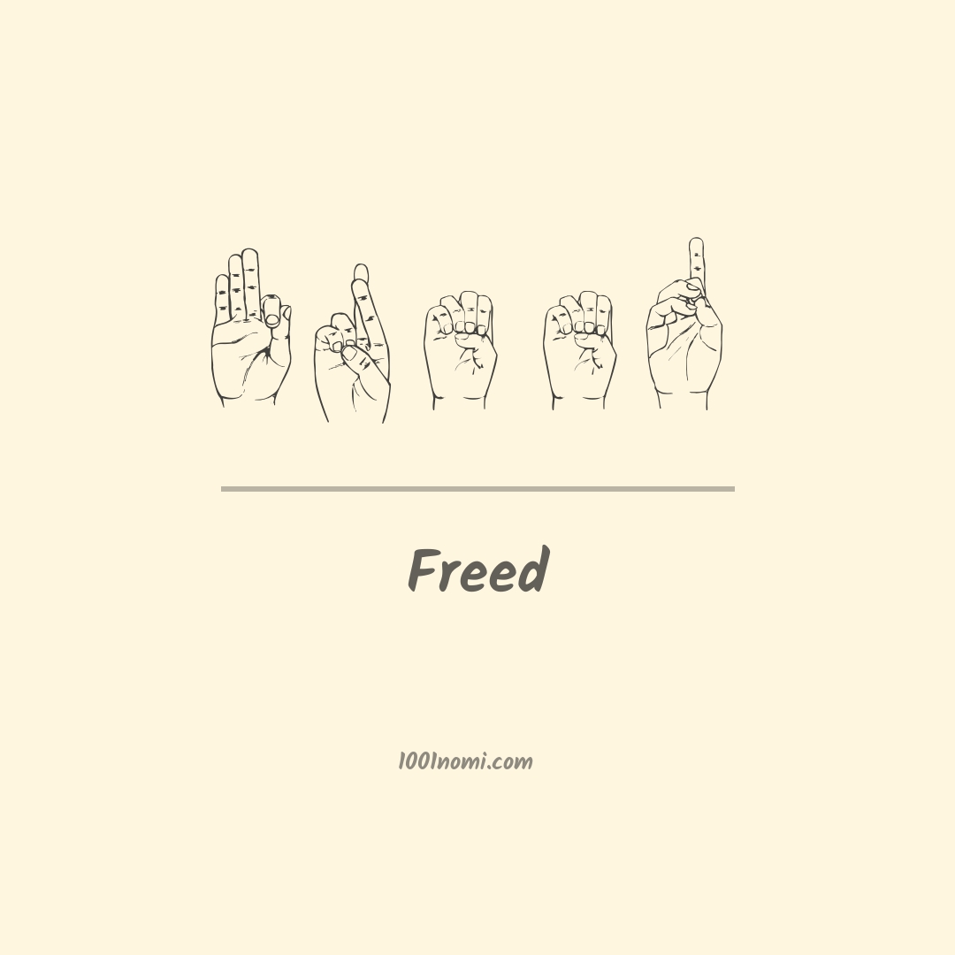 Freed nella lingua dei segni